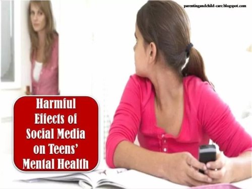 Harmful Effects of Social Media on Teens’ Mental Health