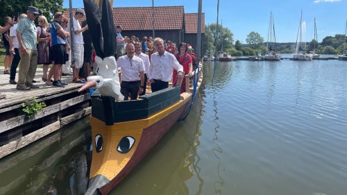 Zweites Römerboot am Altmühlsee getauft