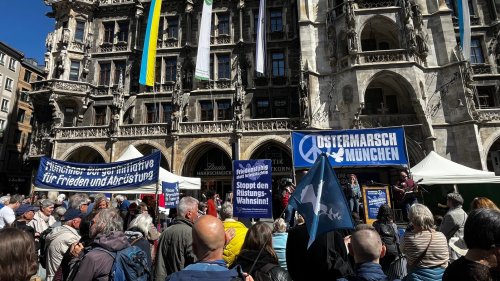 "Friedensfähig statt kriegstüchtig!": Ostermarsch in München