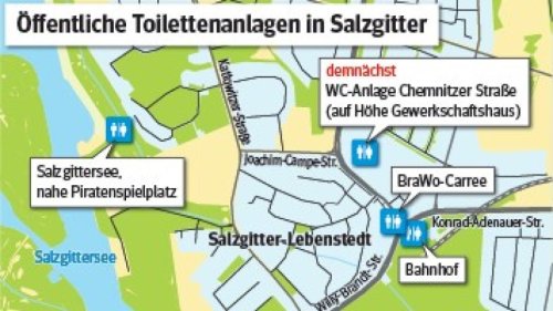 Hier gibt es öffentliche WCs in Salzgitter