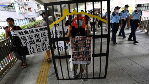 Hong Kong Man on National Security Trial over Protest Chants