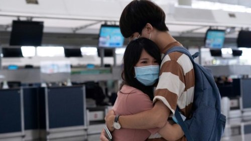 Airport Echoes with Sobs and Farewells in Hong Kong Exodus