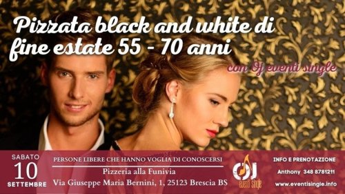 Brescia: pizzata black and white di fine estate