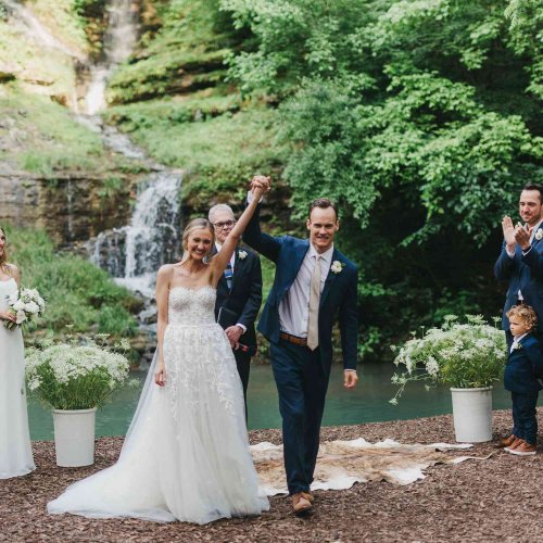 A Camp-Inspired Wedding (With Fishing as an Activity!) in the Ozarks