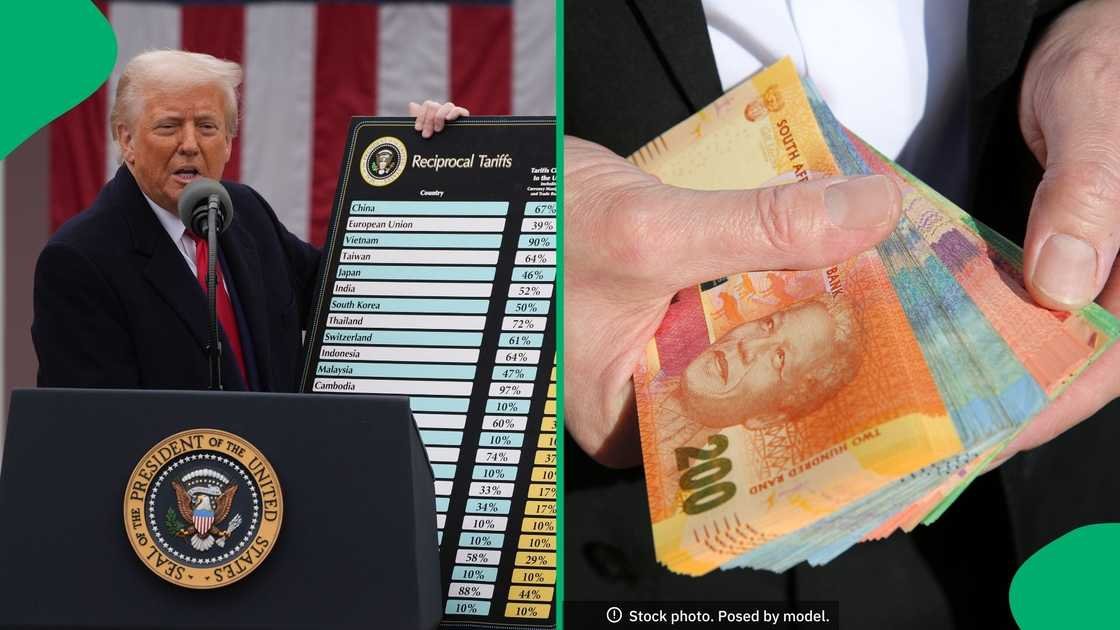 South African rand hits historic lows against British pound, Donald Trump's new tariffs to blame