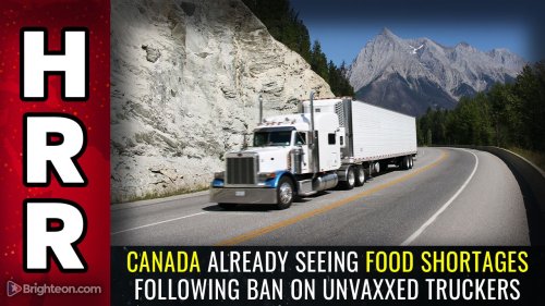 Canada already seeing FOOD SHORTAGES following ban on unvaxxed truckers