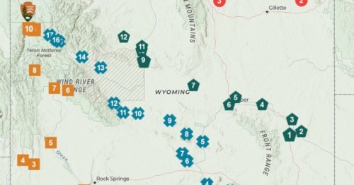 New map highlights geological features on the way to Yellowstone