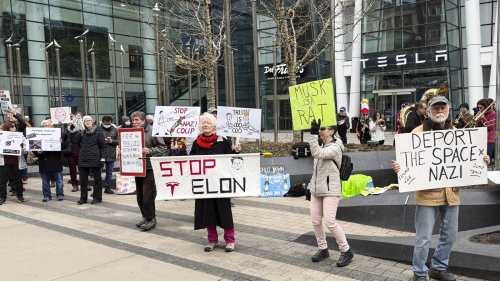 A Tesla protester targeted by Elon Musk speaks out: 'I have to protect myself'