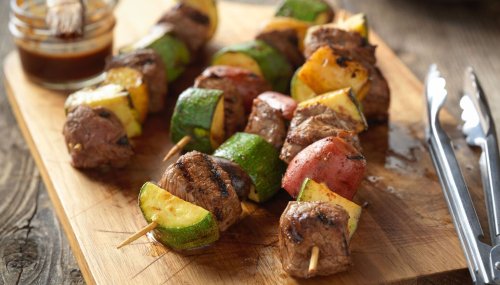 Menu planner: Try these mouth-watering top sirloin, zucchini and potato kebabs