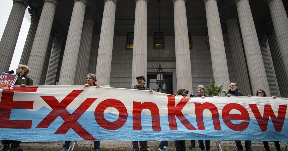 Exxon Mobil publicly denied global warming for years but quietly predicted it
