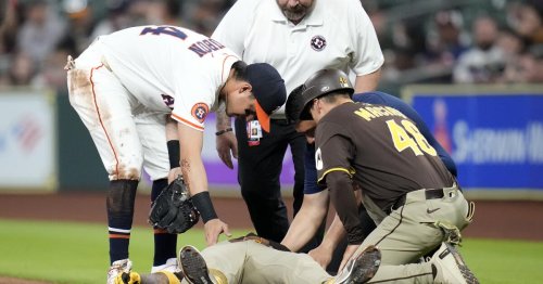 Double first bases could prevent Luis Arráez-like collisions. Padres manager isn't opposed to it