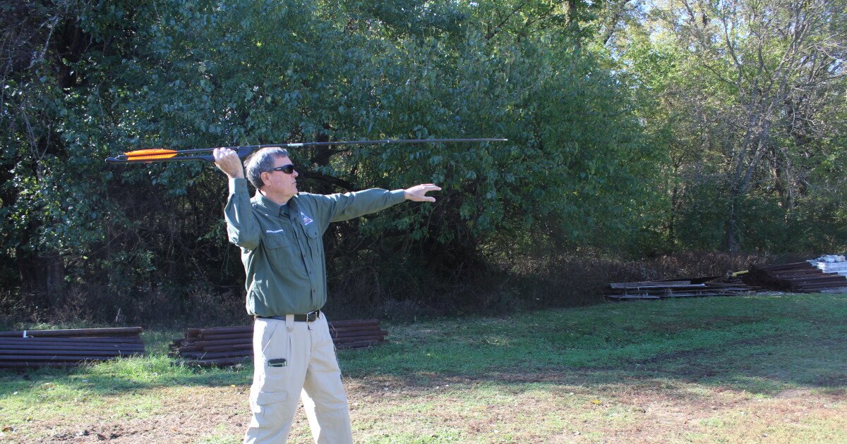 Atlatl throwing, a skill once used by Native Americans, is gaining in popularity