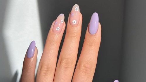 Die Lavender-Milk-Maniküre ist DER Nageltrend im Frühling