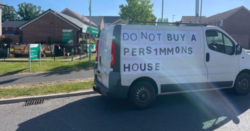 Live: Protest over Persimmon Homes as man urges boycott