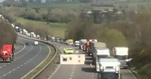 Fury as M5 caravan convoy defy government advice, causing crash and loose dog