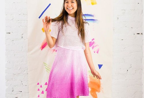 Jump into Spring With This DIY Dip Dye Ombré Dress