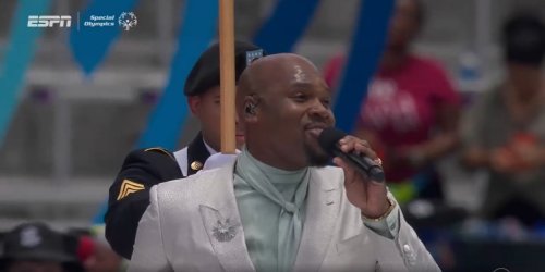 VIDEO: Watch ALADDIN's Michael James Scott Perform the National Anthem at the Special Olympics Opening Ceremony