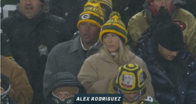Who Was Alex Rodriguez With at the Packers Game?