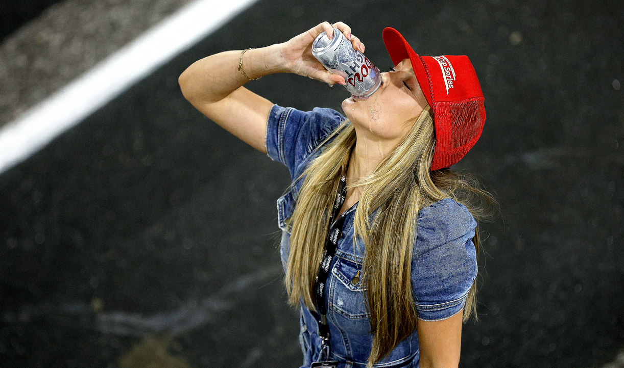 Kyle Larson's wife is going viral showing off her NASCAR all-star celebration