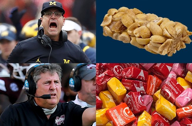 Here's which Halloween candy best describes college football's notable coaches