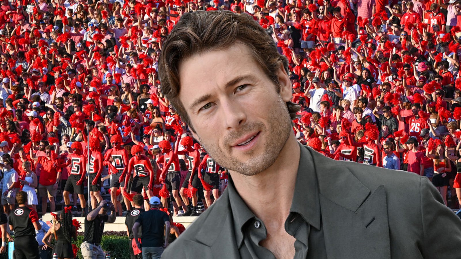 Glen Powell Ruthlessly Booed At Football Game While Disguised