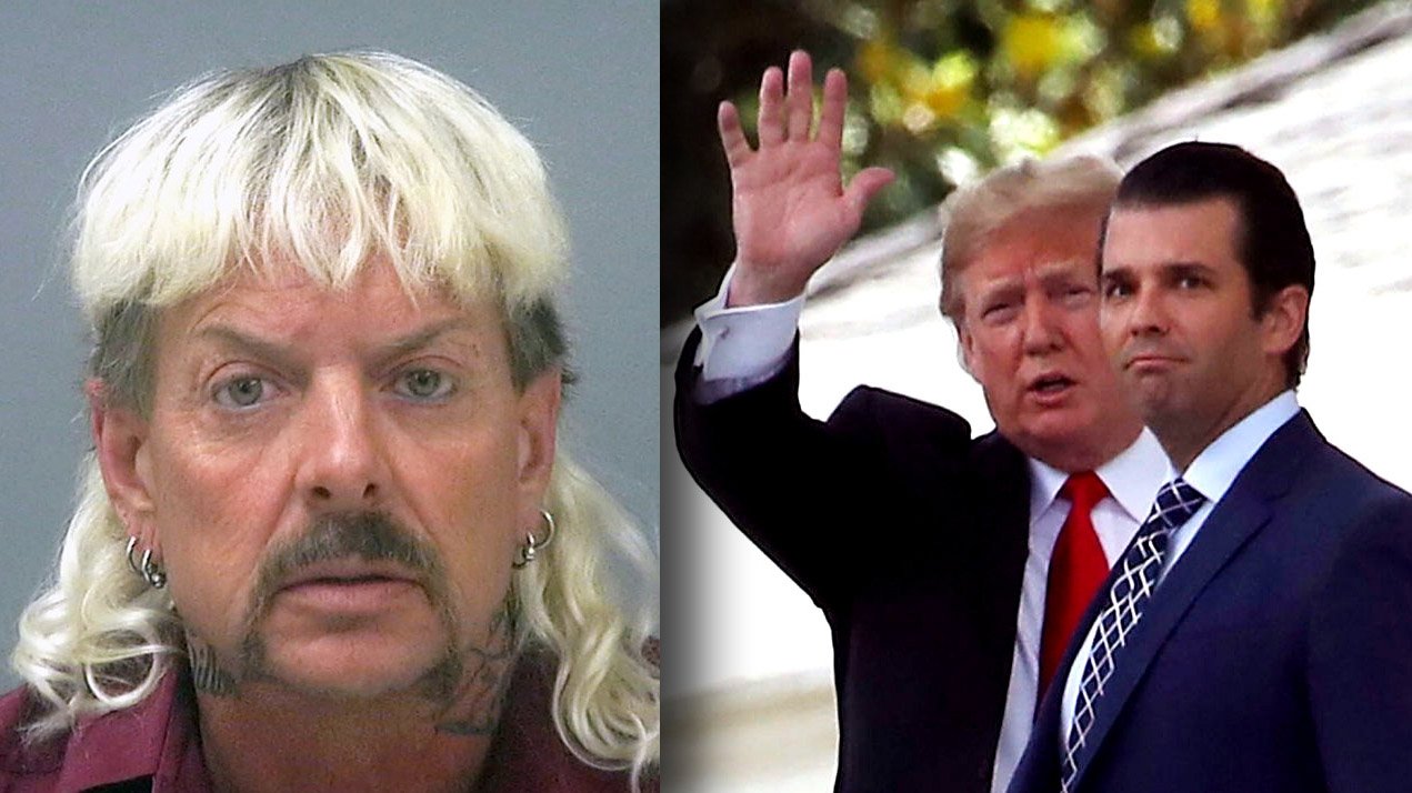 Donald Trump Jr. Gets Hilariously Mocked For Comparing His Dad To Convicted Felon Joe Exotic
