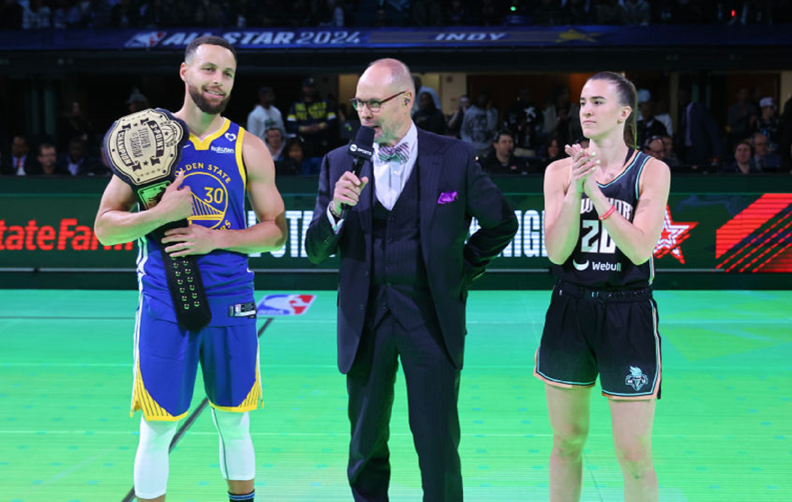TNT's Kenny Smith Under Fire Over Sabrina Ionescu Comments During Her Three-Point Contest Vs Steph Curry