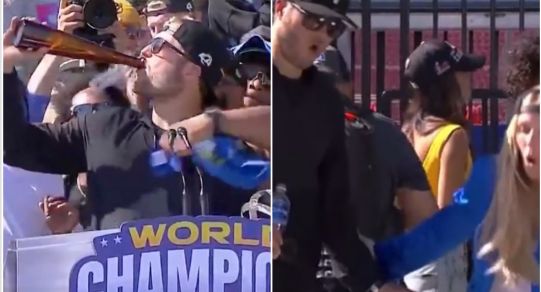 A Woman Fell off the Stage at the Rams Parade –– Is She OK?