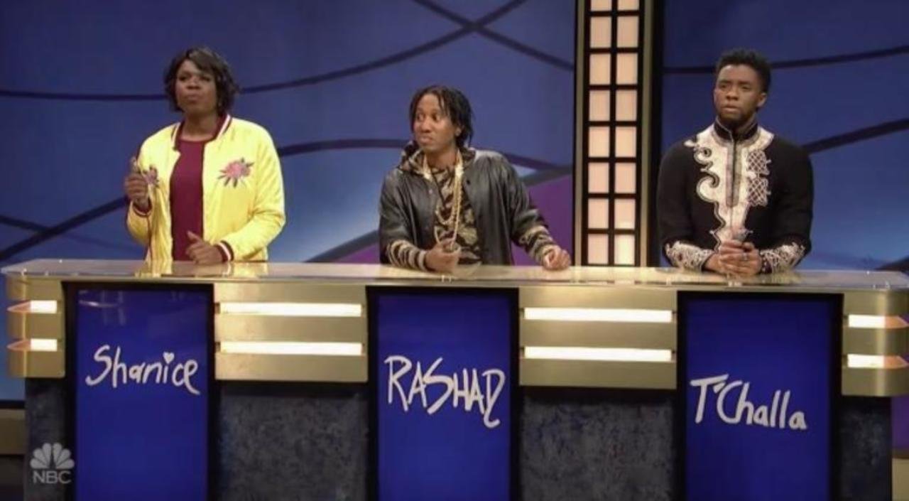 SNL: Chadwick Boseman's 'Black Panther' Character T'Challa Struggles Mightily On 'Black Jeopardy'