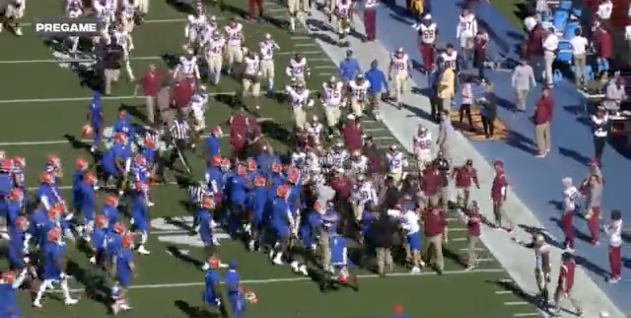 Florida, Florida State Players Separated In Pregame After Scuffle (Video)
