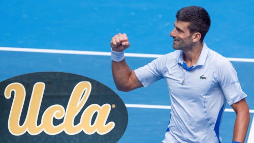Novak Djokovic Swarmed By UCLA Students After Shot-Of-The-Year Contender At Surprise Practice
