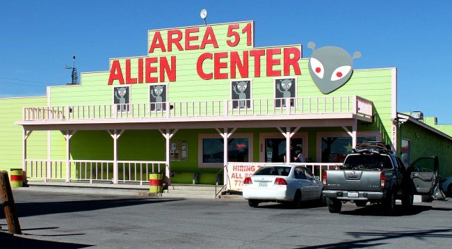 50 Foot Tall ‘Alien Robot’ That Could Be ‘Used In Combat’ Spotted In Area 51 Satellite Photo