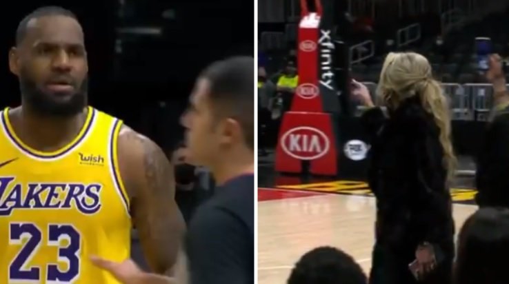 Woman Says She Got Kicked Out Lakers-Hawks Game For Telling LeBron James 'I'm Going To F You Up' Because He Cursed At Her Husband