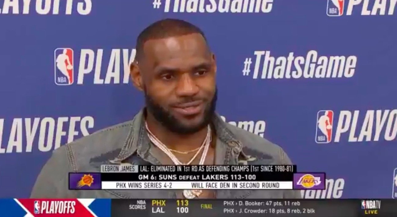 LeBron James Immediately Began Shilling 'Space Jam 2' In His Postgame Press Conference