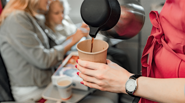 Popular Flight Attendant On TikTok Reveals Why She Never Drinks The Coffee Or Tea On A Plane