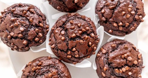 Triple Chocolate Brownie Muffins - Broken Oven Baking Company