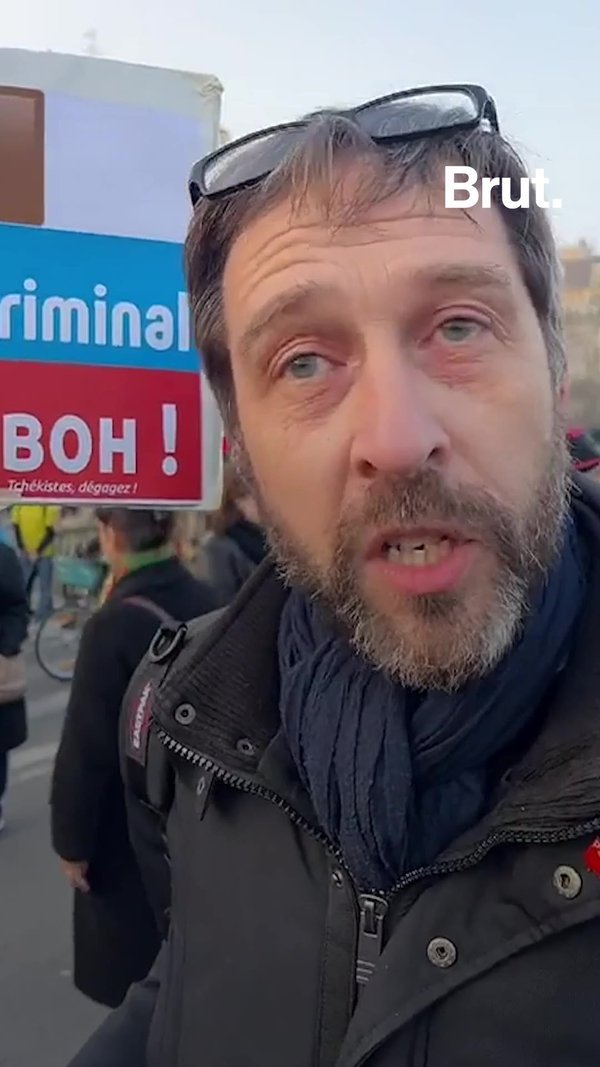Rencontre d’Alexander, à la manifestation de soutien à l’Ukraine