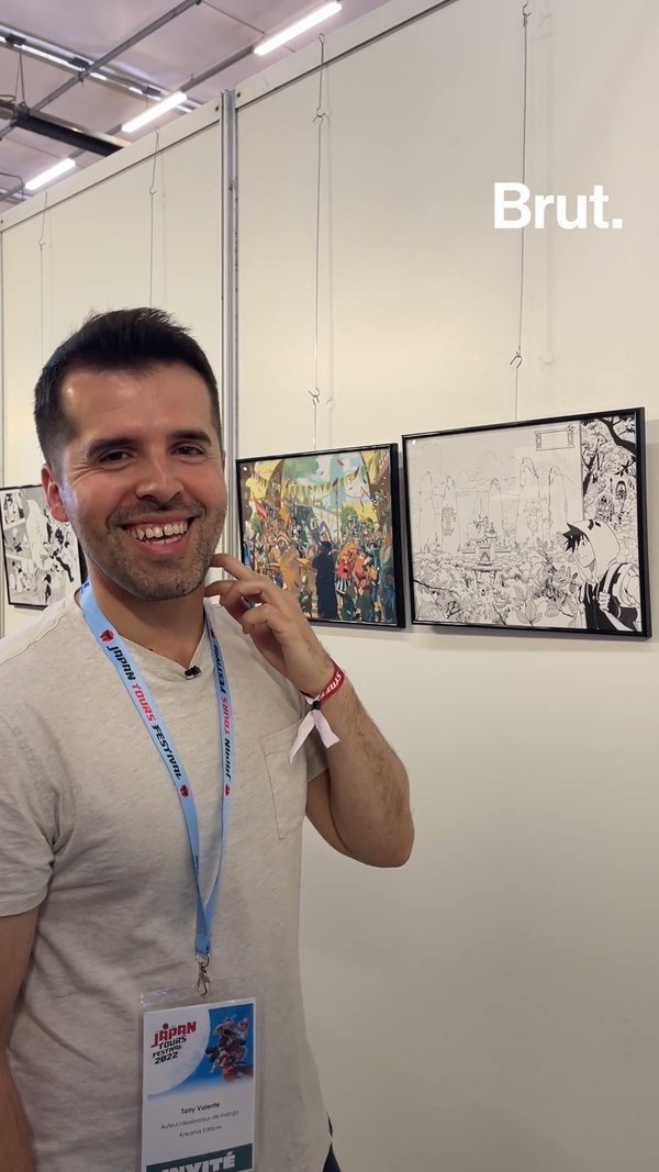 Un jour avec le mangaka Tony Valente | Brut.