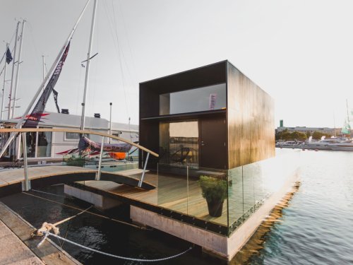 This $55,000 floating tiny home can be assembled in one day