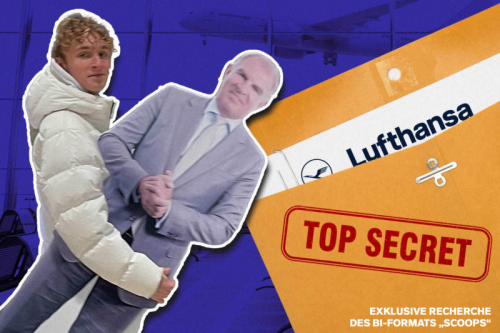 Mit Pappaufsteller provoziert? Warum Lufthansa-CEO Spohr einen 21-Jährigen anzeigen lässt und Spohrs Security-Mann ihn auch noch bedroht