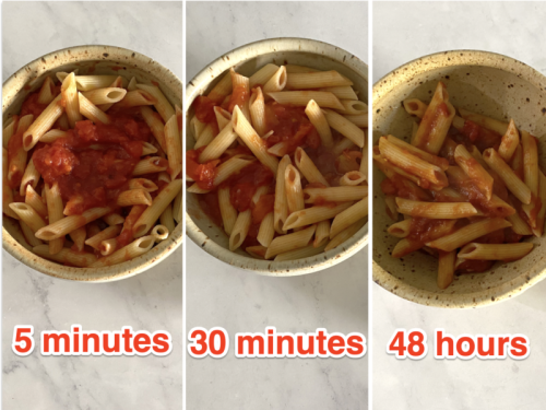Ich habe 5-Minuten-, 30-Minuten- und 48-Stunden-Marinara gemacht und werde nie wieder 2 Tage für eine Sauce verschwenden