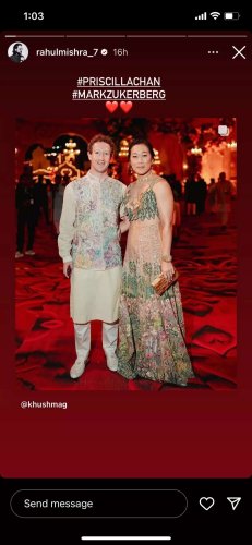 The Zuckerbergs were all about 'loud luxury' at the Ambani family's opulent pre-wedding festivities in India