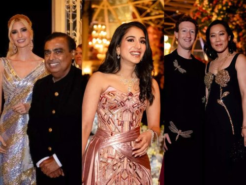 Check out some of the best and most daring looks at Ambani's pre-wedding bash &mdash; from Rihanna to Mark Zuckerberg