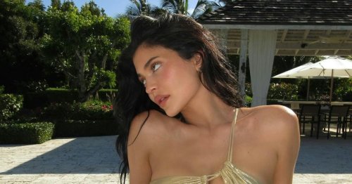 Kylie Jenner Wore An Itty Bitty Gold Bikini On Vacation