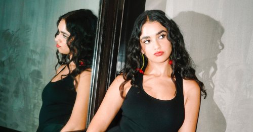 Geraldine Viswanathan Couldn’t Stop Laughing Before The Opening Of Tory Burch Rodeo Drive