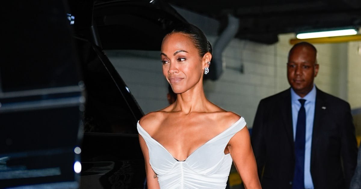 Zoe Saldaña’s Bodycon Dress Shines the Brightest