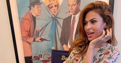 Eva Mendes Knows There’s No Better Spring Nail Color Than A Hot, Hot Pink