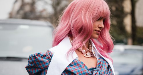 Technicolor Hair Is Taking Over Paris Fashion Week One Bold Hue At A Time