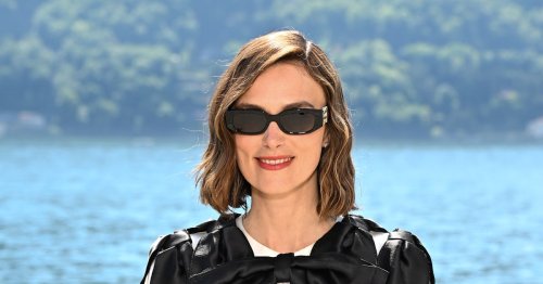 Keira Knightley Drapes Herself in Bows and Pearls