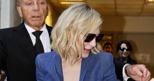 Cate Blanchett Wears Nothing But Denim For Milan Fashion Week